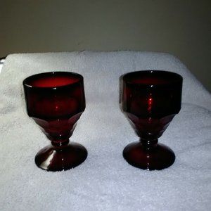 Pair of Vintage Rubyware glasses